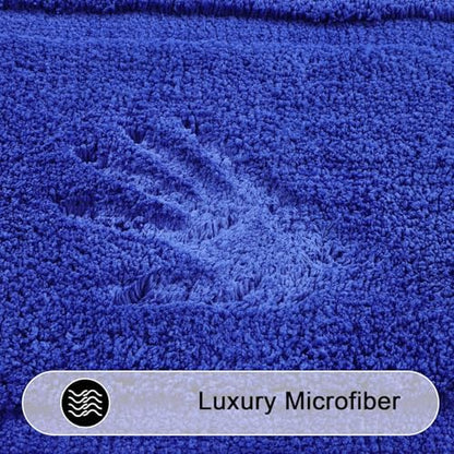 SHACOS Soft Microfiber Royal Blue Bathroom Rugs Sets 2 Pieces 32"x20"