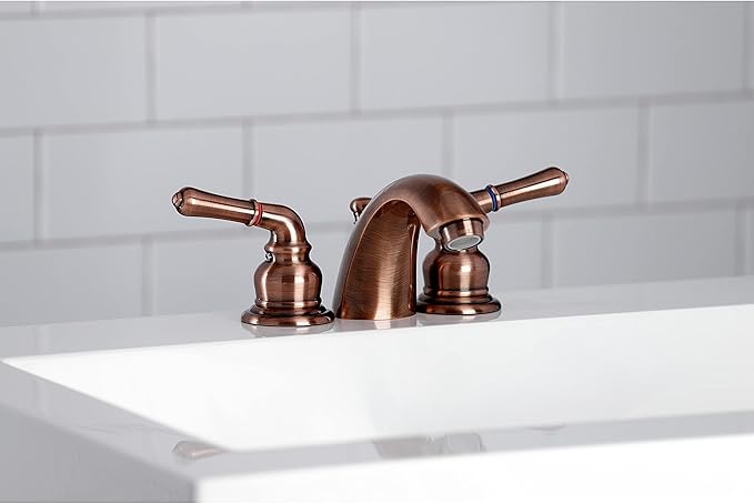 Kingston Brass KB956 Magellan Mini-Widespread Bathroom Faucet, Antique Copper