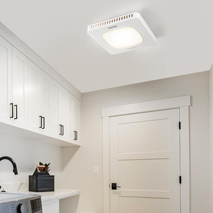 VEVOR Bathroom Exhaust Fan 80 CFM - High-Efficiency Ventilation with All-Copper Motor, 1.5 Sones Low Noise, Remote Control, Energy-Saving Ceiling Fan (Attic Access Required)