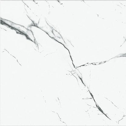 40-Pack Peel & Stick Floor Tiles 12 x 12 inch Vinyl Floor Self Adhesive Waterproof Flooring Planks DIY for Bathroom, Kitchen, Living Room, RV, Cover 40 Sq. Ft, White Vein Marble