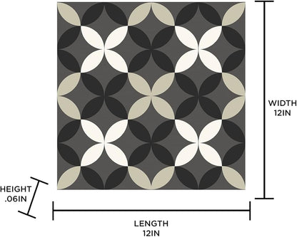 FloorPops FP3367 Arbor Peel & Stick Floor Tiles, Neutral