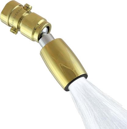 High Sierra® - CLASSIC™ Solid Lead-Free Metal 2.0 GPM Award Winning. High Pressure Shower Head with Trickle Valve. Patented Nozzle Never Clogs - Polished Brass Finish