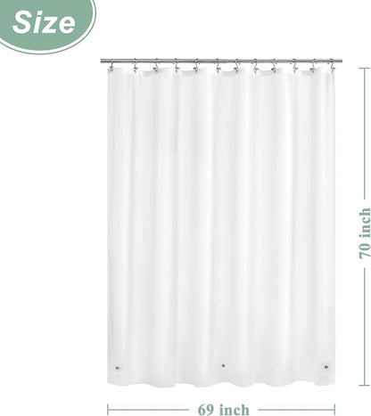 Mrs Awesome 69 x 70 Inches Frosted Shower Curtain Liner | 3 Bottom Magnets,12 Rustproof Grommets,Water Proof Lightweight PEVA,69x70 for Bathroom