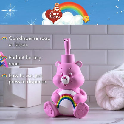 Care Bears Cheer Bear Soap/Lotion/Hand Sanitizer Resin Pump Dispenser, 10.36 Ounces, (Officially Licensed Product) by Franco