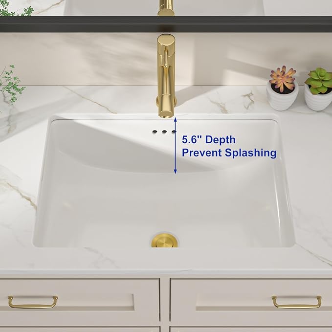 Dcolora 23x16 In. Undermount Bathroom Sink, Boat-Shaped Fireclay White Ceramic Porcelain Lavatory Vanity Bath Sink Under Counter Vessel Sink, Farmhouse Style #DC-UVS2538002