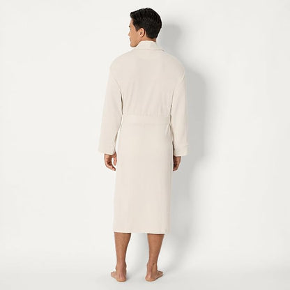 Amazon Essentials Men's Lightweight Cotton Waffle Bathrobe (Available in Big & Tall)