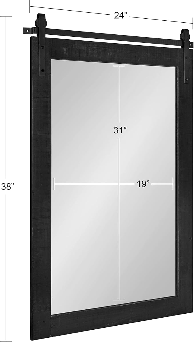 Kate and Laurel Cates Farmhouse Wall Mirror