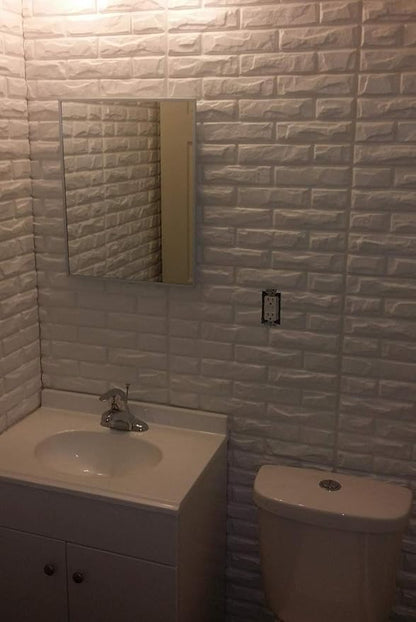 Art3d 19.7" x 19.7" (Pack of 12) Wall Panel Brick, White