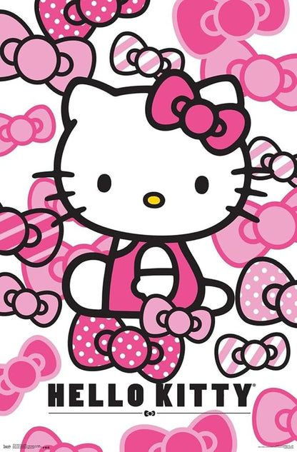 Hello Kitty: 16 Core - Bows Wall Poster, 19L" x 13W", Premium Unframed Version