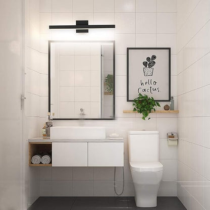 Joossnwell LED Bathroom Vanity Lighting Fixture Over Mirror Black 23.6 Inch | Morden Bathroom Light Fixtures Bath Vanity Light Bar Wall Sconce 18W 4000K