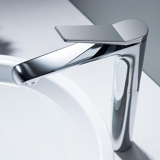 Bathroom Water Faucet Single Hole Faucet for Bathroom Sink Single Handle Hot and Cold Chrome