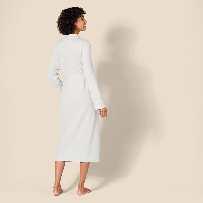Amazon Essentials Women's Lightweight Waffle Full-Length Bath Robe (Available in Plus Size)