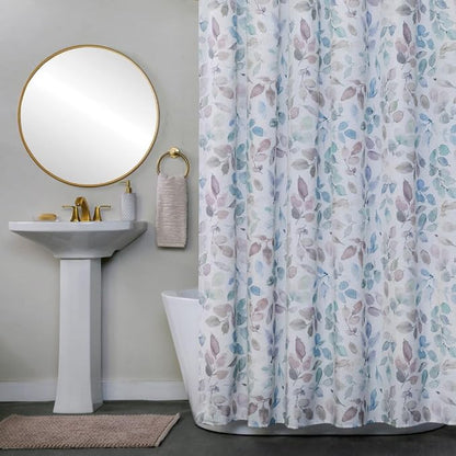 SKL Home Mayfield Leaves Fabric Shower Curtain, Multi