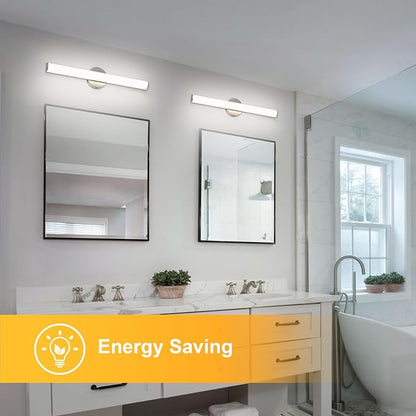 31.5 Inch LED Bathroom Vanity Light, Brightness Adjustment Vanity Light Bar 30W 3000LM, Natural White 4000K Wall Lights Fixture Over Mirror, Modern Vanity Lighting for Bathroom/Dressing Room