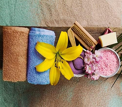 Towel and Linen Mart 100% Cotton - 48 Pack Wash Cloth Set - Flannel Face Cloths, Highly Absorbent and Soft Feel Fingertip Towels (Multi, Pack of 24)