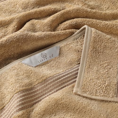 Superior Egyptian Cotton 8-Piece Hand Towel Set, Towel Basics For Quick Dry, Absorbent Small Towels, Facial, Spa, Kitchen, Bathroom Essentials, Apartment, Guest Bath, Soft, Washcloth, Toast