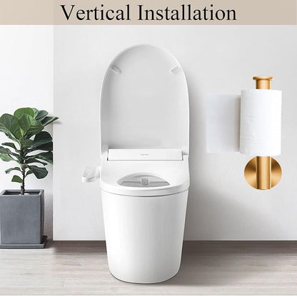 Brushed Gold Bathroom Hardware Set, Towel Ring & Toilet Paper Holder, Stainless Steel SUS304, Hand Towel Hanger & Toilet Roll Holder, Sturdy Bathroom Accessories for Home or Kitchen