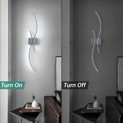 CANEOE Modern LED Wall Sconce, 39Inch LED Bathroom Vanity Light, 6000K Modern Wall Light Fixtures Indoor Wall Lamps for Living Room Hallway Sconces Lighting