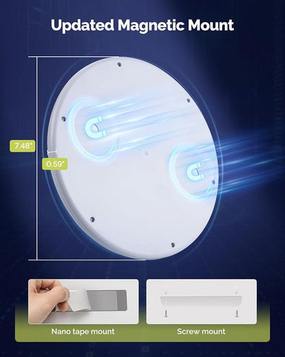 Waterproof Shower Light Battery Operated Ceiling Light with Remote | 7.48" Rechargeable Wireless Motion Sensor Stick On LED Lights Indoor 3000K/4500K/6500K Dimmable for Bathroom, Bedroom, Closet