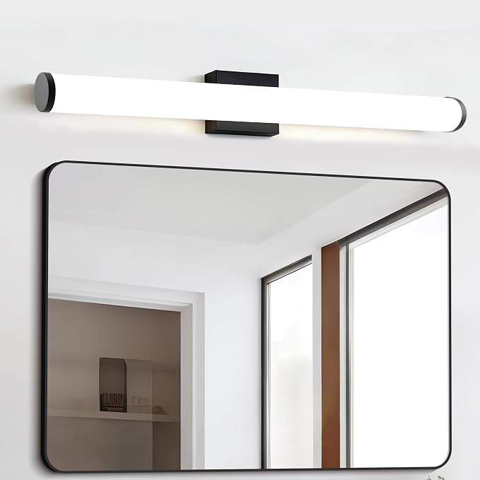 Bathroom Vanity Light 22IN 5CCT Dimmable Black Wall Light Over Mirror Bar