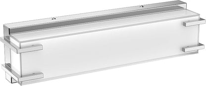 Bathroom Light Fixture Over Mirror 16" Vanity Light with Milky White Lampshade 4000K Daylight Brushed Nickel Bath Bar (Brushed Nickel)
