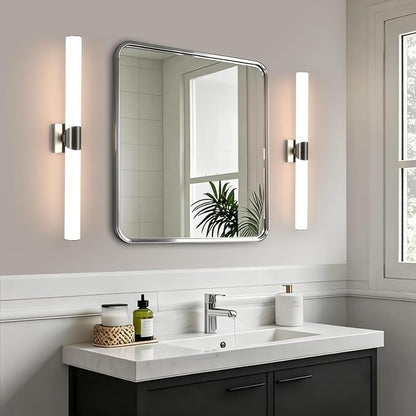 30" Brushed Nickel Bathroom Vanity Lights, Wall Lighting Fixtures | Modern Wall Light for Bathroom Bedroom Living Room Hallway