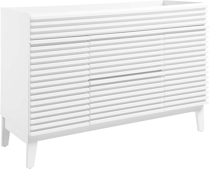 Modway Render 48" Single Sink Compatible (Not Included) Bathroom Vanity Cabinet in White