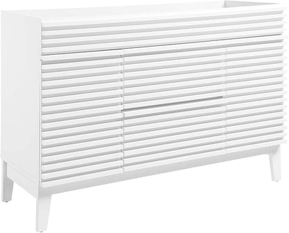 Modway Render 48" Single Sink Compatible (Not Included) Bathroom Vanity Cabinet in White