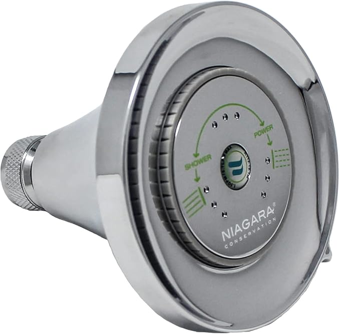 Niagara Conservation Earth Luxe High Efficiency 1.5 GPM Showerhead in Chrome, N3915CH