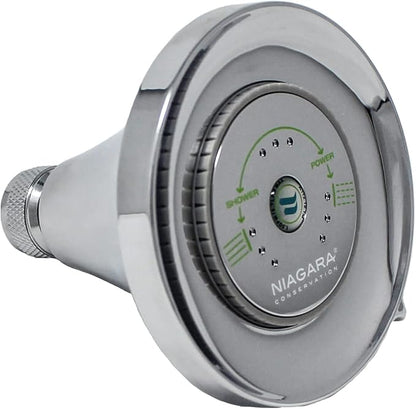 Niagara Conservation Earth Luxe High Efficiency 1.5 GPM Showerhead in Chrome, N3915CH