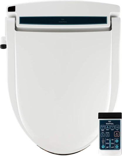 BidetMate 2000 Series Electric Bidet Toilet Seat, Air Dryer, Deodorizer | Heated Water & Seat, Unlimited Warm Water Wash, Self Cleaning Nozzle, Wireless Remote Bidet Seat, Fits Elongated Toilets
