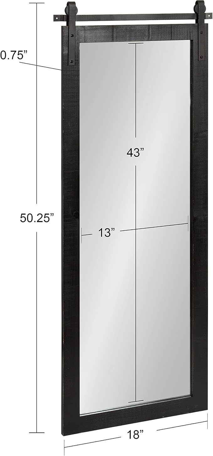 Kate and Laurel Cates Farmhouse Wall Mirror