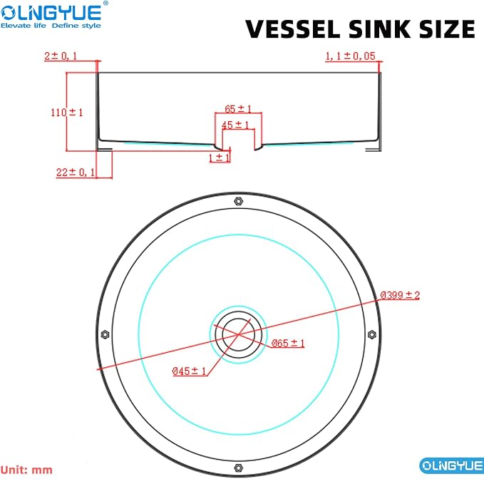 Brushed Gold Bathroom Vessel Sink: 16" Modern Round Countertop Washbasin | Above Counter Lavatory Basin with Stainless Steel PVD Coating Pop Up Drain for Home Hotel Office Toilet Decoration Remodeling