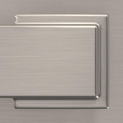 Schlage F170 BWE 619 GSN Bowery Door Knob with Greyson Trim, One Sided Non-Turning Dummy Door Handle, Satin Nickel