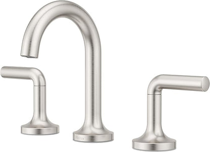 Pfister Zeelan Bathroom Sink Faucet, 8-Inch Widespread, 2-Handle, 3-Hole, NSF Certified, Spot Defense Brushed Nickel Finish, LF049ZLGS