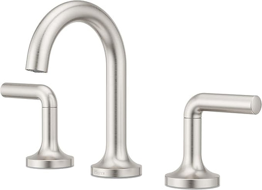 Pfister Zeelan Bathroom Sink Faucet, 8-Inch Widespread, 2-Handle, 3-Hole, NSF Certified, Spot Defense Brushed Nickel Finish, LF049ZLGS