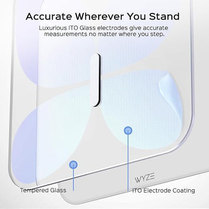 Wyze Smart Scale X Butterfly Bathroom Scale | Premium Glass, BMI Body Fat Muscle, Bluetooth App Sync, Body Composition Analyzer