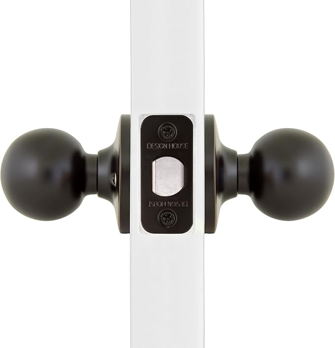 Design House 791582 Ball Passage Hall and Closet Door Knob Oil Rubbed Bronze