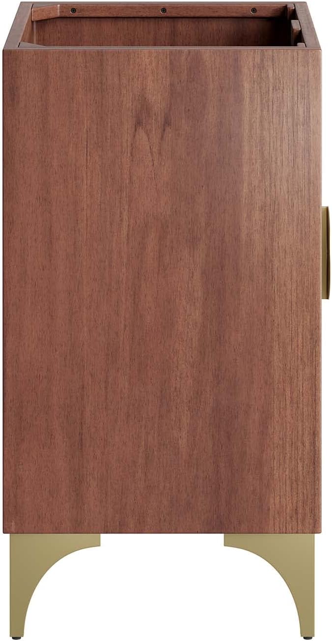 Modway Daylight Bathroom Vanity Cabinet-Sink Basin Not Included, 24 Inch, Walnut