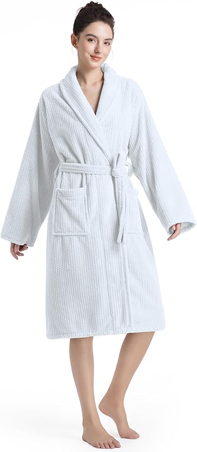 Plush Bath Robes For Women After Shower,Soft Long Towel Robe,Quick Dry&Warm Womens Bathrobe