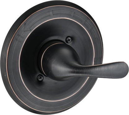 Shower Trim Kit Compatible with 13/14 Series, Shower Cover Plate with Handle, Oil Rubbed Bronze(Valve& Catridge Not Inclued)