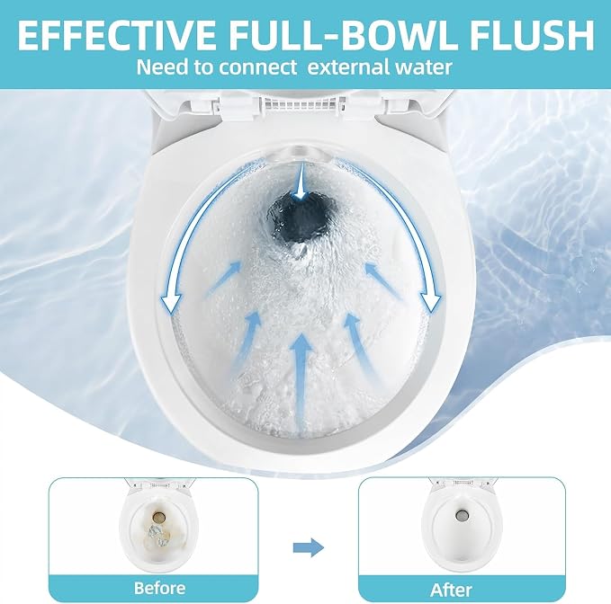 YITAMOTOR RV Toilet, Gravity Flush Toilet with Foot Pedal Flush, High Low Profile Gravity Camper Toilet for or RV, Trailer, Car, Motorhome, Caravan Trip | Gravity Flush Toilet with Foot Pedal Flush, High Low Profile Gravity Camper Toilet for or RV, Tra...