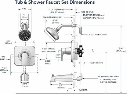 Moen Genta LX Pressure Balancing Eco-Performance Modern Shower Trim with Showerhead and Lever Handle, Posi-Temp Valve Required, Chrome, T2472EP