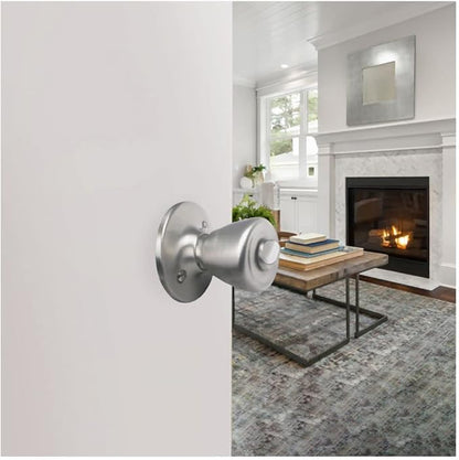 Design House 781906 Tulip Privacy Bed and Bath Door Knob Satin Nickel