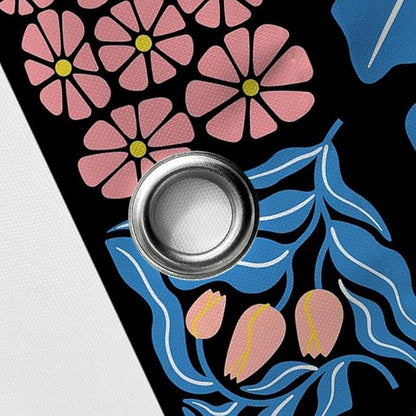 JAWO Pink Turquoise Shower Curtain for Bathroom, Retro Boho Floral Bathroom Curtain Decor, Vintage Abstract Botanical Geometric Groovy Aesthetic Pattern Shower Curtain Sets with 12 Hooks,70X70IN