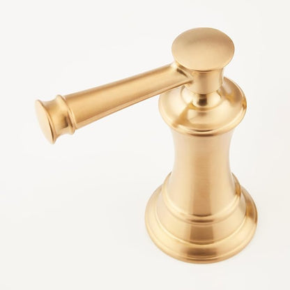Signature Hardware 948585 Beasley 1.2 GPM Widespread Bathroom Faucet with Pop-Up Drain Assembly - Aged Brass | Includes - Pop-Up Drain Assembly - Aged Brass