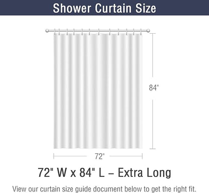 72x84 Extra Long Shower Curtain, Sage Green 3D Embossed Half Bath Curtain