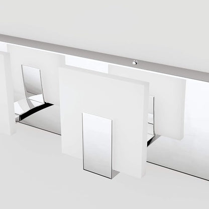 Aipsun 6 Lights Modern LED Bathroom Vanity Light Acrylic Stainless Steel Chrome Up and Down Bathroom Wall Light Over Mirror(White Light 6000K)