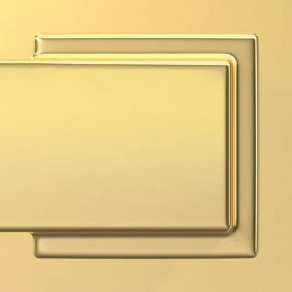 Schlage F170 GEO 605 Georgian Door Knob, One Sided Non-Turning Dummy Door Handle, Bright Brass