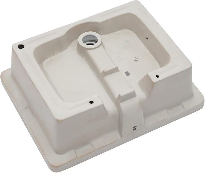 Lordear Undermount Bathroom Sink 20x16 Inch Undermount Rectangle White Porcelain Ceramic Bathroom Lavatory Vanity Sink Basin with Overflow